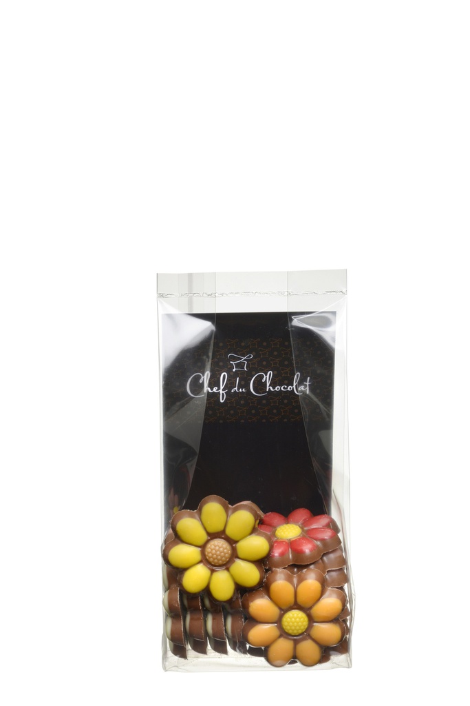 Sachet fleurs chocolat lait 150g x 12