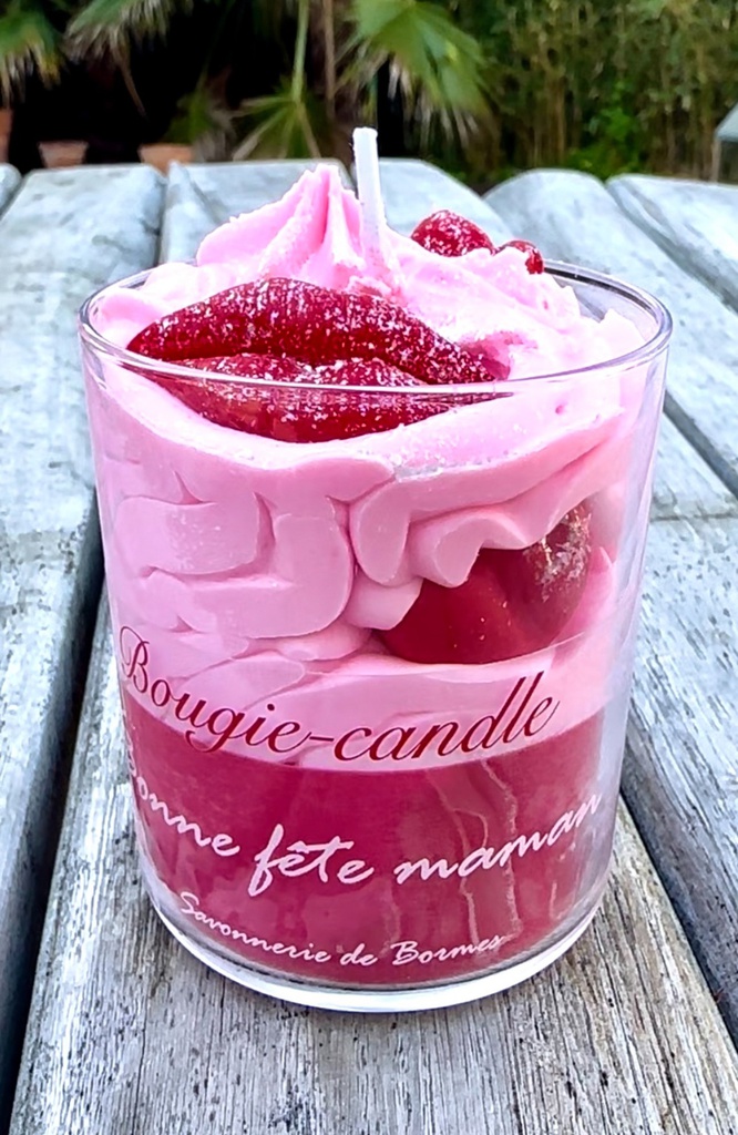 Bougie bonne fête maman bisous 190g x4