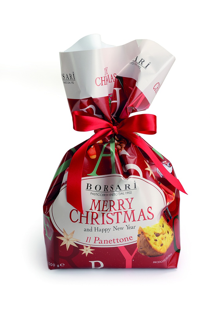 Panettone classique sac MERRY CHRISTMAS 750g OFFERT x 1