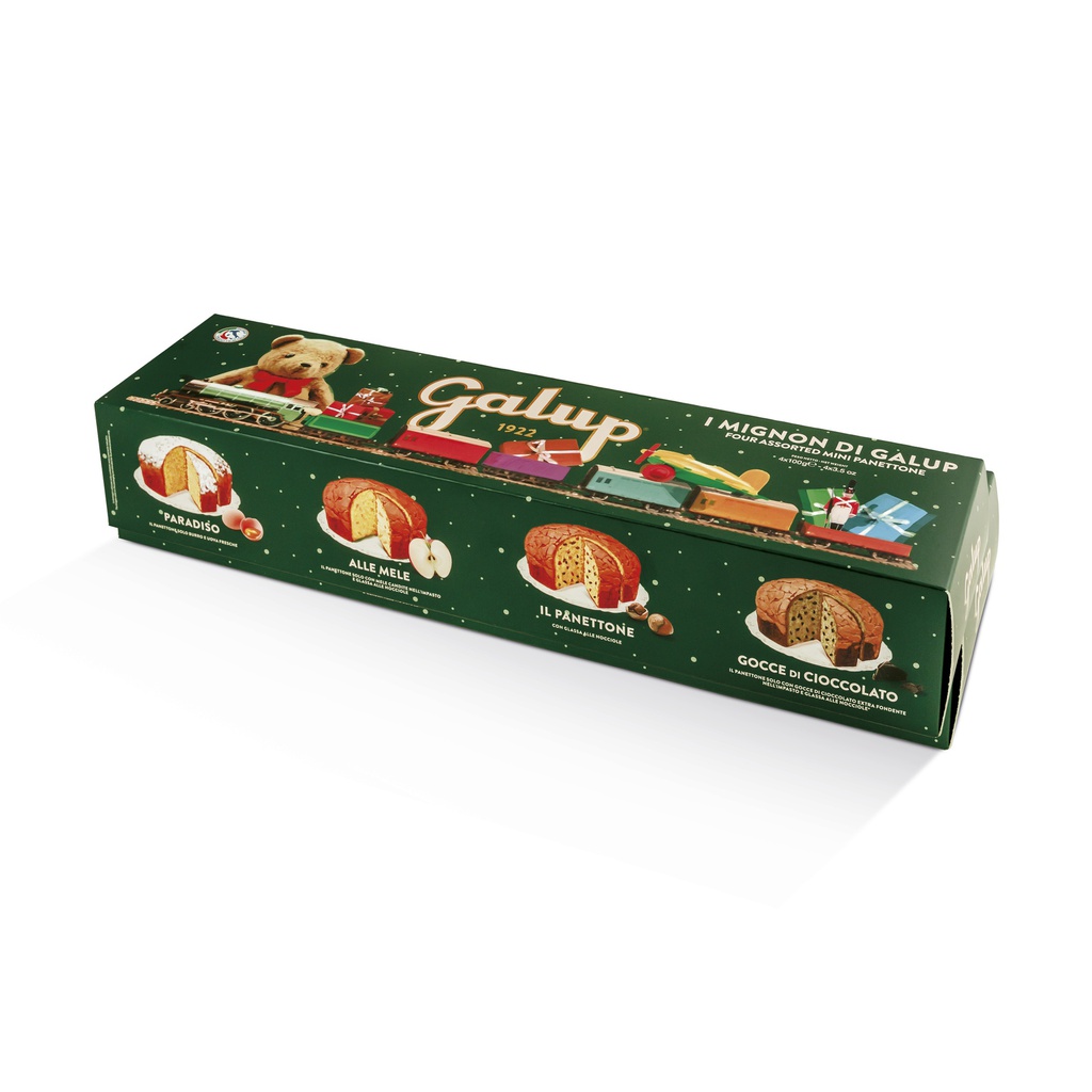 Boite de 4 mini Panettones TOYS EDITION 4X100g X6