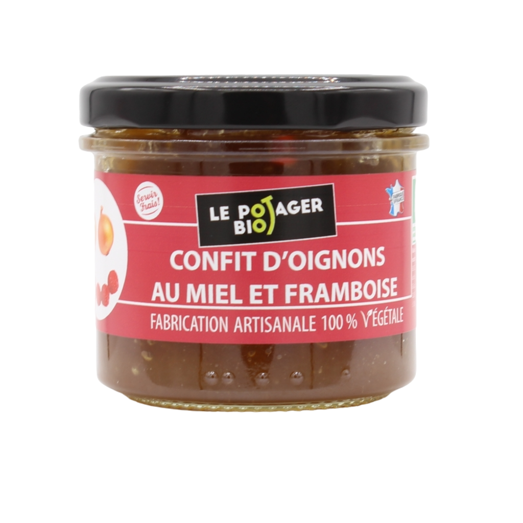 Confit oignons miel et framboise bio 100g X6