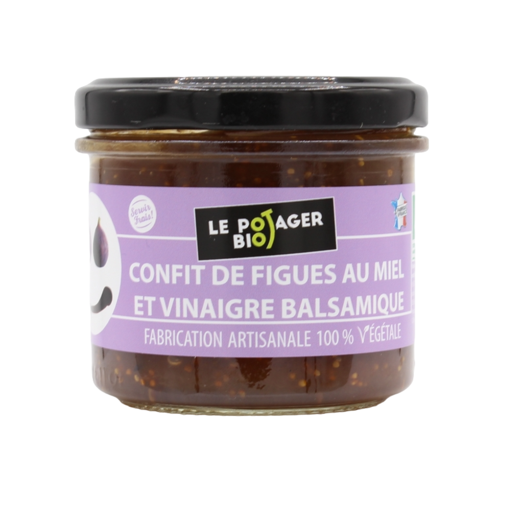 Confit figues miel et vinaigre balsamique bio 100g X6