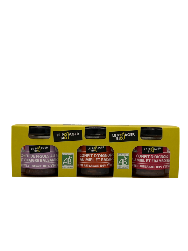 Coffret de 3 confits bio 300g X6