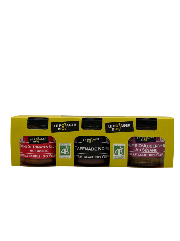 Coffret de 3 tartinables salés bio 540g X6