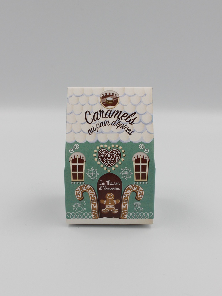 Etui chalet caramels pain d'épices 40gx12