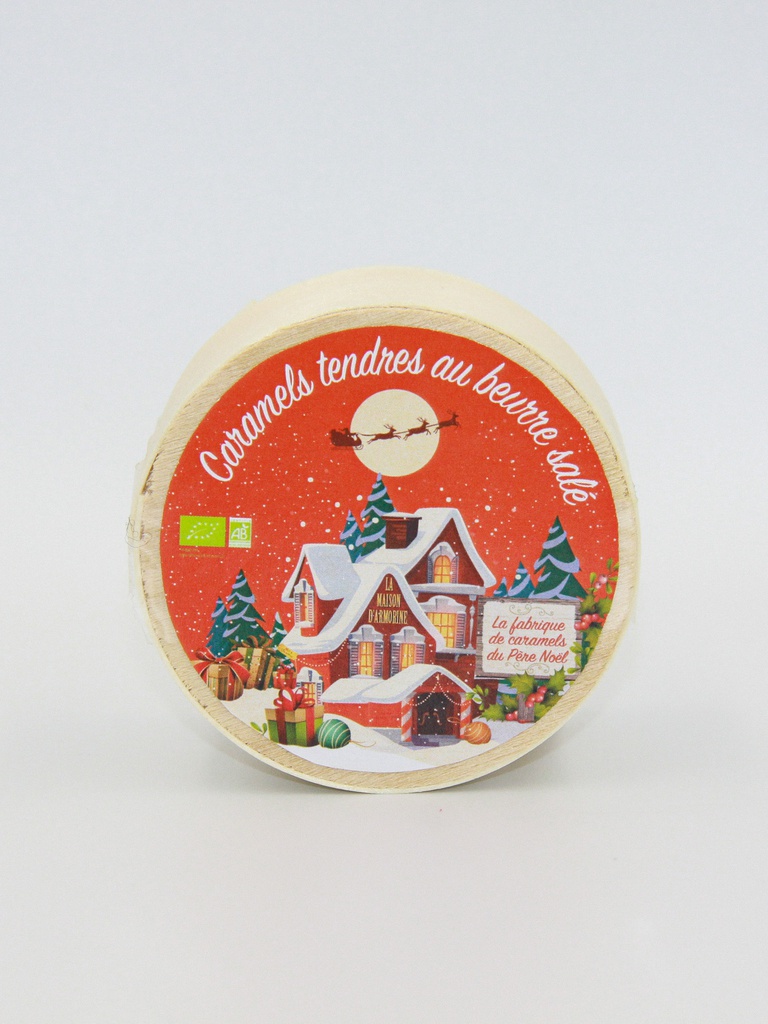 Mini boite bois caramel au beurre salé bio 40gx12