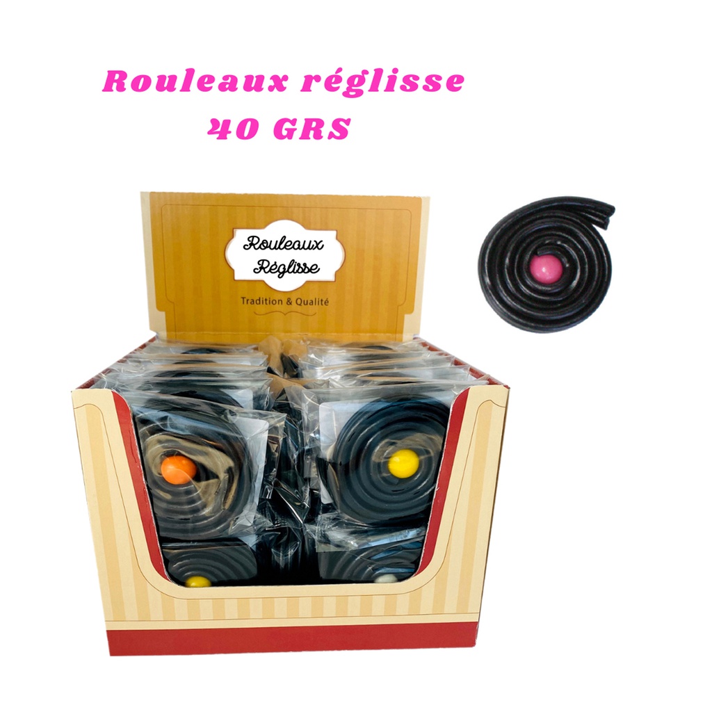 Display rouleau réglisse 40g x 48 pièces