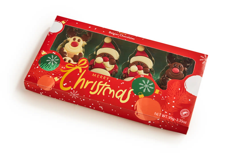 Boite cadeau Père Noël et Lutin 95gx15