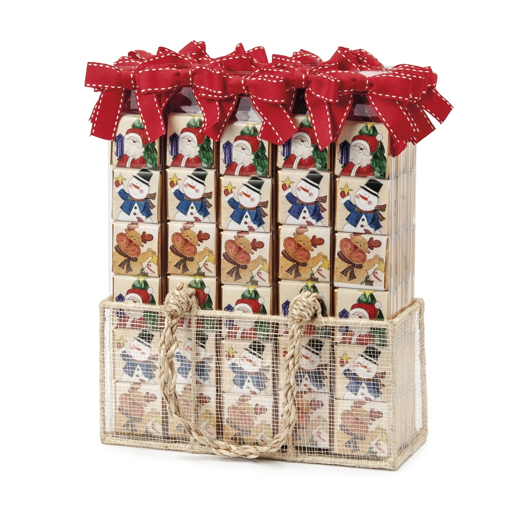 Display 40 barrettes de 6 napolitains noël 30gx40
