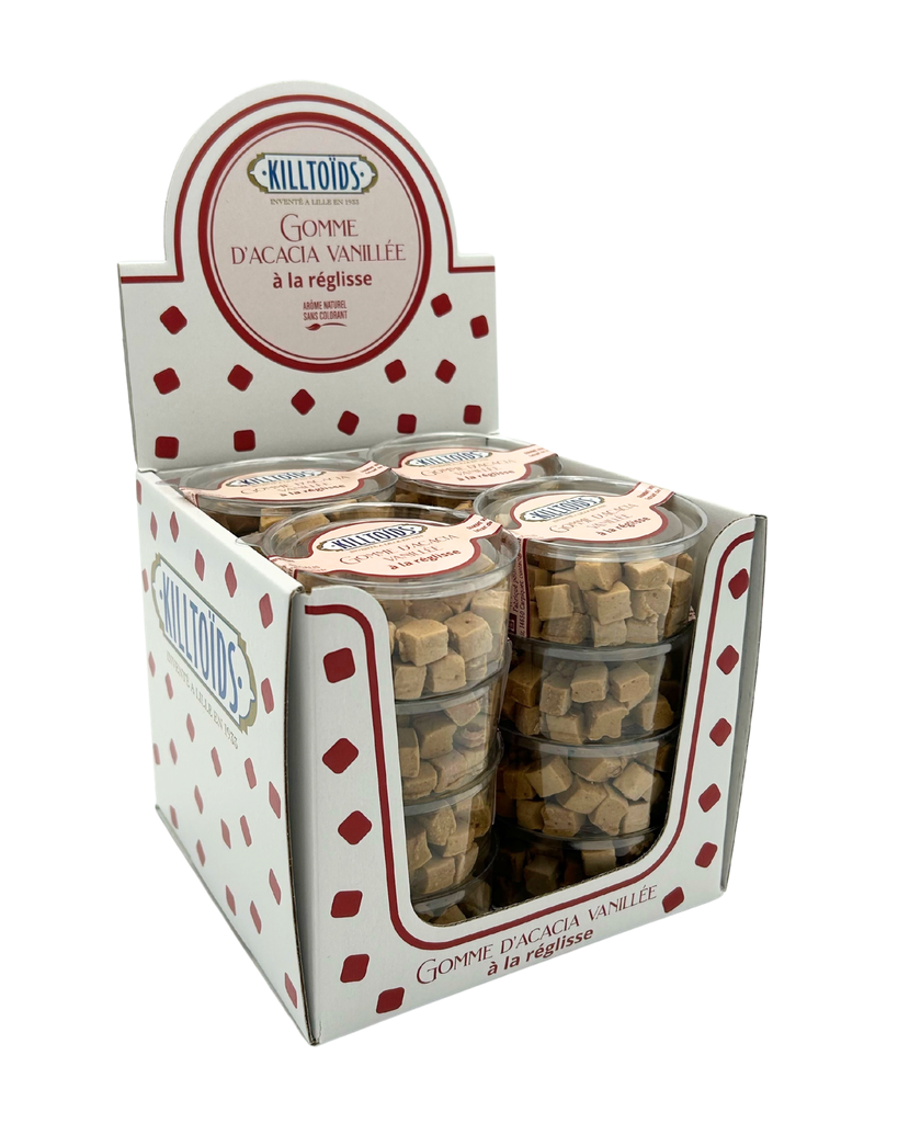 Gomme d'acacia vanillée réglisse 45g x 16