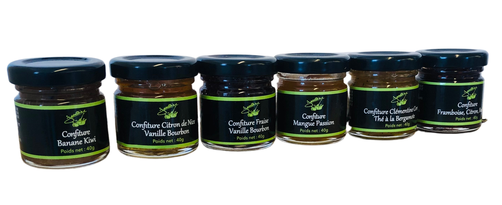 Carton mixte 6X12 mini confitures 40g X72