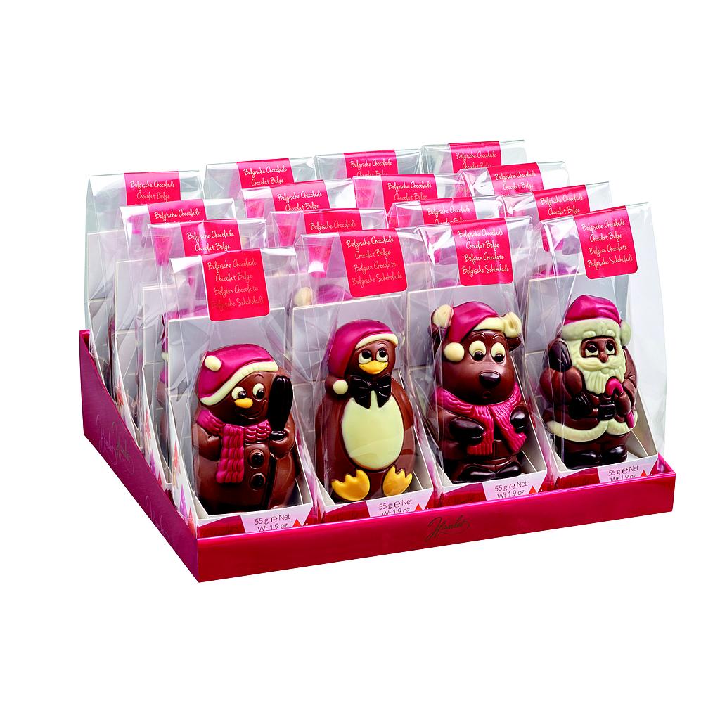 Figurines d'hiver assorties sachet 55gx16