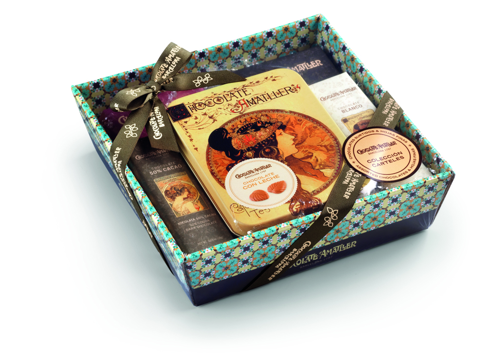 Panier chocolat assortis Amattler 266g x 5